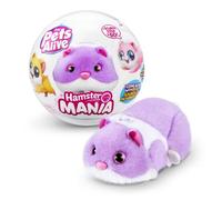 Pets Alive Hamstermania Purple by ZURU Hamster, Electronic Pet, 20+ Sounds Interactive, Hamster Ball Toy for Girls and Children, (Purple)