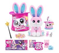 Pets Alive Magic Bunnies Pink Bunny (Candy) by ZURU, Electronic Plush Surprise Unboxing Magic Toy, Robotic Pet & Interactive Play for Kids with 30 Different Features