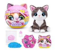 Pets Alive Smitten Kittens Series 2 (Dragon Li) by ZURU - Interactive Plush Cat Toy with 10 Sounds, Surprise Unboxing, Soft Collectible Pet for Ages 3+