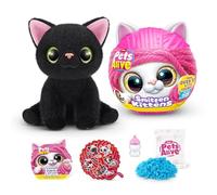 Pets Alive Smitten Kittens Surprise, Lucky, Nurture Play, Soft Toy Unboxing, Interactive, 10 Sounds, Ultra Soft Plushies, Adopt Electronic Pet Kitten, Ages 3+ (Lucky)
