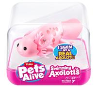 Pets Alive Swimming Axolotl - Pink - Dive Into An Enchanting World Of Underwater Fun With Pets Alive Swimming Axolotls! - Includes: 1 X Axolotl, 1 X Collector's Guide