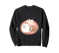 Pets At Risk For A Kiss Adorable Design Sweatshirt