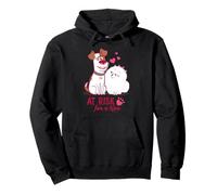 Pets At Risk For A Kiss Heart Paws Love Pullover Hoodie