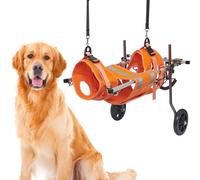 Pets Cart,Adjustable Dog Wheelchair for Back Legs-Lightweight Pet Cart with Wheels Dogs-for Mobility Support(Large Orange)