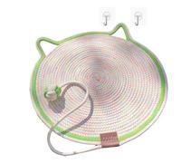 Pets ClawLoom Dual Scratching Pad, Cat Scratching Toy with Natural Cotton Rope, Grinding Claws & Nails for Indoor Cats (Colored Green, 42cm(16.5inch))