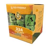 PETS CREW 2 PCS Pet Crews Biodegrable Dogs Poo Bags - Unscented 648 Counts 36 Rolls Green Eco Enviromental friendly Waste Bags for Pets