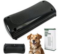 Pets Deshedding Brush, Pet Grooming Tool that is Gentle & Effective With Wide Shallow Comb, Smooth Groomer for Dog, Cat and Horse, Wide Micro-Tooth Metal Edge