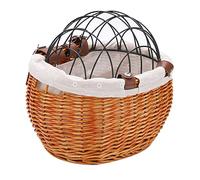 Pets Dog Bicycle Front Basket Handlebar Baskets for Bikes Camping Orange, 30x25x20cm