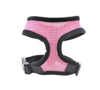 Pets Dog Harness For Small Dogs Cats No Pull Breathable Mesh Chest Strap Safeties Vest Adjustable Collar Breast-Band(Pink,S)