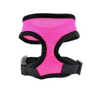 Pets Dog Harness For Small Dogs Cats No Pull Breathable Mesh Chest Strap Safeties Vest Adjustable Collar Breast-Band(Rose,L)