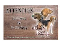 Pets-Easy. Beagle Harrier Personalised Dog Plaque - Pre Perforated and Screws Available from 30 to 15 cm