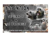 Pets-easy Beware of the Griffon Dog Dog - pre perforated and screws offered. From 30 cm to 15 cm…