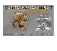 Pets-Easy. com Attention Custom Dog French Dog Tricolor - pre drilled and screws provided. From 30cm to 15cm…
