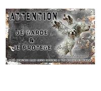 Pets-Easy. com Beware of the Bourbonnais Pointer Dog - pre perforated and screws given. From 30 cm to 15 cm…