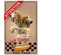 Pets-Easy. com Beware of the Custom Dog Artesian Basset - pre perforated and screws provided. From 30 cm to 15 cm…