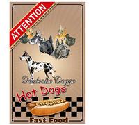 Pets-Easy.com Beware of the Custom Great Dane Dog - pre drilled and screws delivered. From 30 cm to 15 cm…