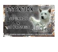 Pets-Easy. com Beware of the Dog Canaan Dog - pre drilled and screws delivered. From 30 cm to 15 cm…
