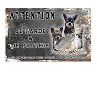 Pets-Easy. com Beware of the Dog Chihuahua Short Hair - pre drilled and screws given. From 30 cm to 15 cm…