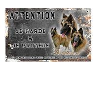 Pets-Easy. com Beware of the Dog tervueren Fawn - pre drilled and screws provided. From 30 cm to 15 cm…