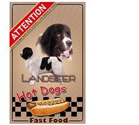 Pets-Easy. com Beware of the Landseer Personalized Dog - pre perforated and screws included. From 30 cm to 15 cm…