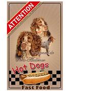 Pets-Easy.com Beware of the Personalized Dog Spaniel from Pont Audemer - pre drilled and screws offered. From 30 cm to 15 cm…