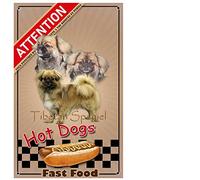 Pets-Easy. com Beware of the Personalized Tibetan Spaniel Dog - pre perforated and screws delivered. From 30 cm to 15 cm…