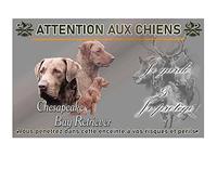 Pets-Easy. com Custom Chesapeake Retriever Watchdog Sign - pre drilled and screws delivered. From 30cm to 15cm…