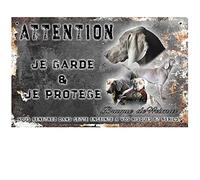 Pets-Easy. com Custom Warning the Dog Sign Weimaraner - pre drilled and screws data. From 30 cm to 15 cm…