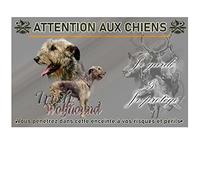 Pets-Easy. com Custom Watchdog Sign Irish Greyhound - pre perforated and screws offered. From 30 cm to 15 cm…