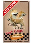 Pets-Easy. com Customized Shiba inu Watchdog Plaque Fawn - pre perforated and screws included. From 30 cm to 15 cm…