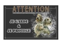Pets-Easy. com Je Monte la Garde personalized Petit Basset Griffon Vendéen - pre perforated and screws delivered. From 30 cm to 15 cm…
