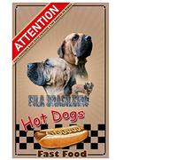 Pets-Easy. com Panel Attention to the Dog fila Brasileiro - pre perforated and given screws. From 30 cm to 15 cm…