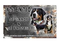 Pets-Easy. com Personalised Beware of the Dog Sign Large Swiss Mountain Dog - pre perforated and screws data. From 30 cm to 15 cm…