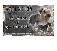 Pets-Easy.com Personalised Czech Terrier Warning Dog Sign - Pre Perforated and Screw Data. From 30 cm to 15 cm…