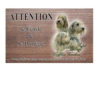 Pets-Easy. com Personalised Dog Plaque Petit Basset Griffon Vendéen - Pre Drilled and Screws Delivered. From 30 to 15 cm