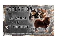 Pets-Easy. Com Personalised Dog Sign Suomenlapinkoira - Pre Drilled and Screws Data. From 30 to 15 cm