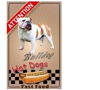 Pets-Easy.com Personalised English Bulldog Guard Dog Plaque - Pre Drilled and Screws Data. From 30 cm to 15 cm…