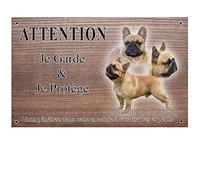 Pets-Easy. com Personalised French Bulldog Dog Plaque - Pre-Drilled and Screws Data. From 30 to 15 cm