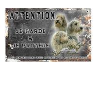 Pets-Easy.com Personalised Warning to the Dog Sign Petit Basset Griffon Vendéen - pre drilled and screws delivered. From 30 cm to 15 cm…