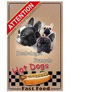 Pets-Easy. com Personalised Watchdog Plaque French Bulldog - pre perforated and screws delivered. From 30 cm to 15 cm…