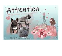 Pets-Easy. com Personalised Watchdog Sign Bulldog - pre drilled and screws provided. From 30 cm to 15 cm…