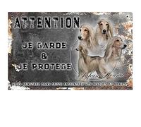 Pets-Easy. com Personalized Afghan Blond Greyhound Warning Dog Sign - Pre Drilled and Screw Data. From 30 cm to 15 cm…
