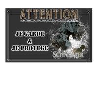 Pets-Easy. com Plaque Beware of the Giant Schnauzer Dog - pre drilled and screws offered. From 30 cm to 15 cm…