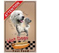 Pets-Easy. com Sign Attention to the Shepherd Dog of the tatras - pre drilled and screws provided. From 30 cm to 15 cm…