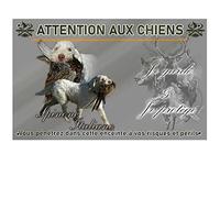 Pets-Easy. com Warning the Dog Spinone sign - pre drilled and screws provided. From 30 cm to 15 cm…