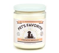 Pet's Favorite - Tested & Proven - Odor Eliminating Candle, Pet-Friendly Scented Candle, in 4 Great Fragrances - 70-Hour Burn Time, Cotton Wick (French Vanilla, Pack of 1)