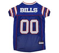 Pets First Buffalo Bills Dog Jersey, X-Large, Buffalo Bills Colors, Poly-mesh and Satin, Pull On, NFL Jerseys, Unisex, Breathable, for All Breed Sizes