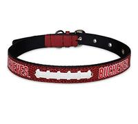 Pets First COLLEGIATE OHIO STATE BUCKEYES PREMIUM PET COLLAR, LIMITED EDITION, Size Small. Best & Toughest Heavy-Duty Pet Collar!