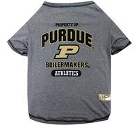 Pets First Collegiate PURDUE BOILERMAKERS Dog T-Shirt, Medium. - Licensed Shirt for Pets Team Colored with Team Logos.- Premium Stretchable Materials for the Comfrot of your Dog & Cat.