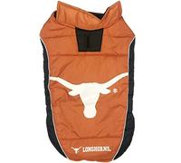 Pets First Collegiate Texas Longhorns Puffer Vest for Dogs & Cats. Size Medium. Warm, Cozy, and Waterproof Dog Coat, for Small and Large Dogs/Cats.
